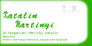 katalin martinyi business card